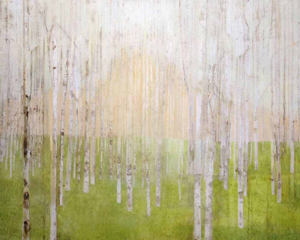 Ludmillas trees 80x100cm oil on canvas