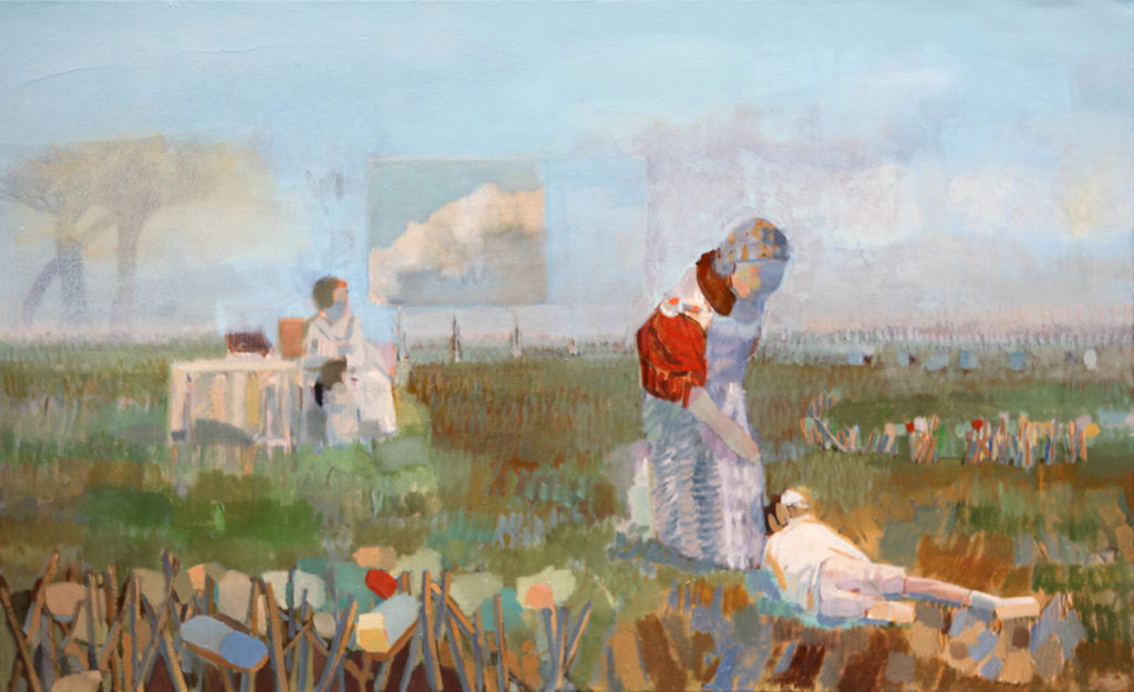 Garden 80x130cm Oil on Canvas