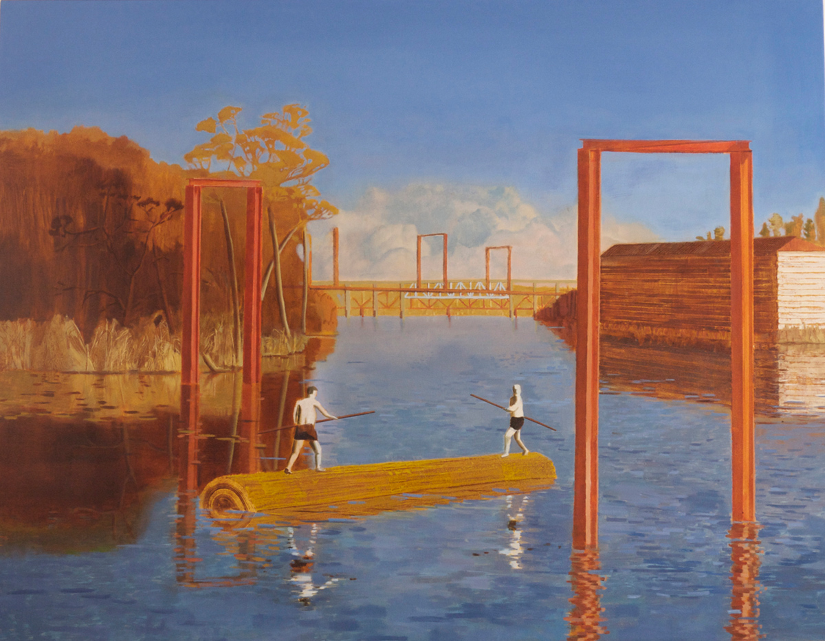 Halcyon Days Oil Painting on Canvas 140x170cm - Angus Collis